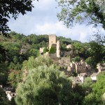 A hillside view of the beautiful village of Belcastel, about 1/2 hour drive from where I lived for a month in southern France.